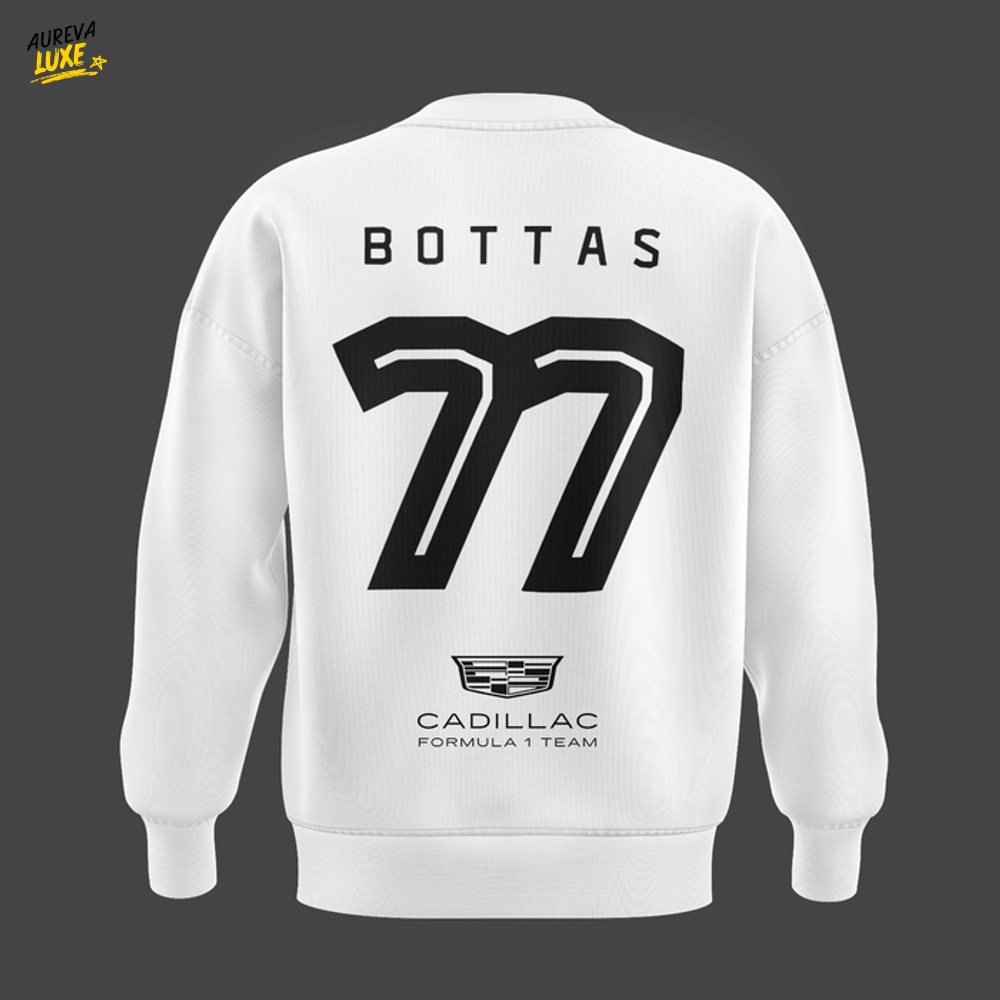Cadillac Formula 1 Team Valtteri Bottas White Sweatshirt Cadillac Formula 1 Team Valtteri Bottas White Sweatshirt