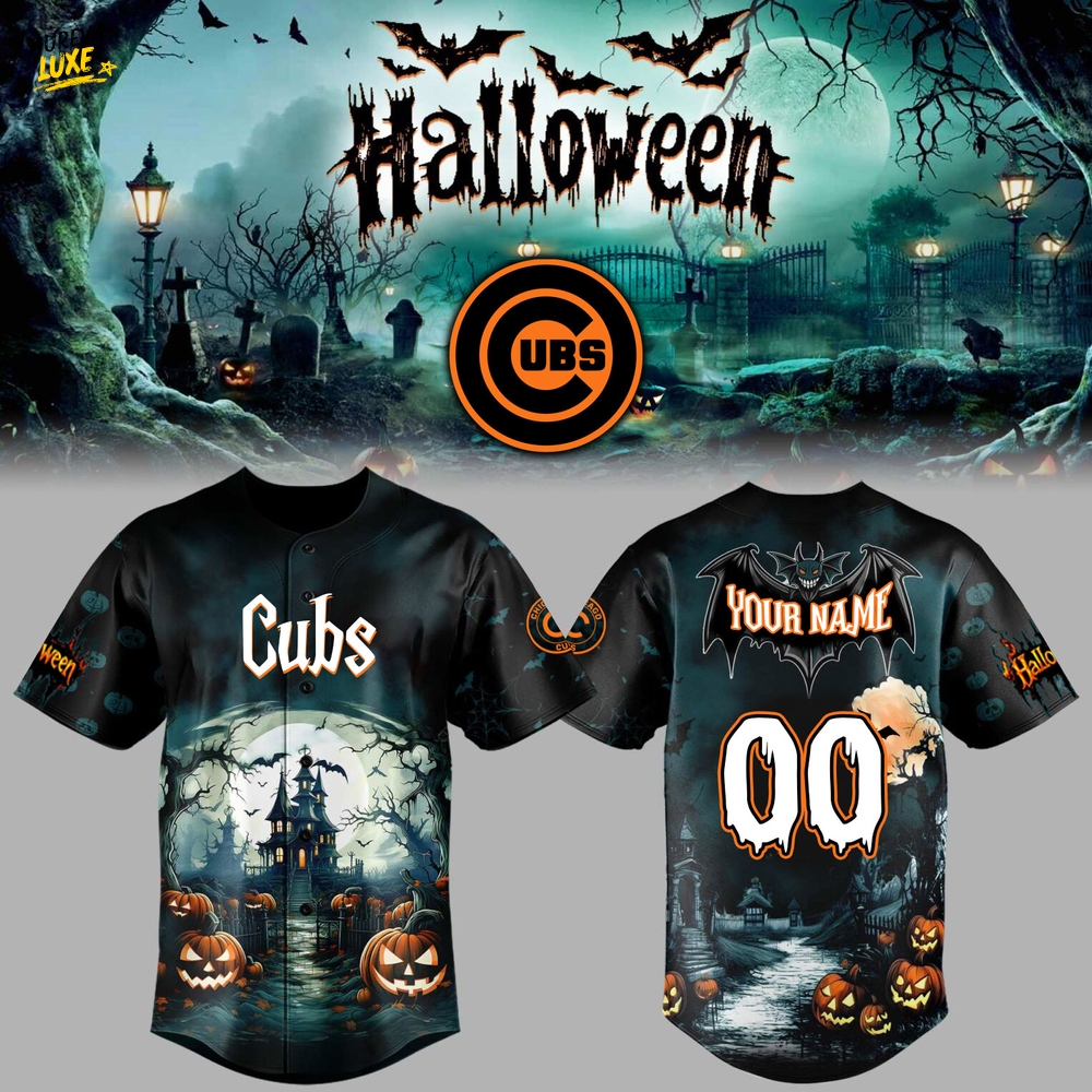 Chicago Cubs x Halloween Limited Edition-3D Baseball Jersey Chicago Cubs x Halloween Limited Edition-3D Baseball Jersey