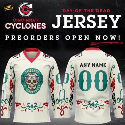 Cincinnati Cyclones X Day of the Dead 2025 Custom Hockey Jersey