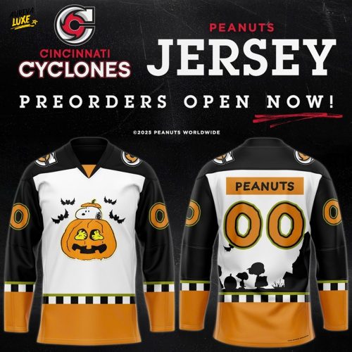 Cincinnati Cyclones x Peanuts Day 2025 Special Hockey Jersey