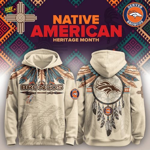 Denver Broncos x Native American Heritage Month Hoodie – Exclusive Limited Release-3D Unisex Hoodie