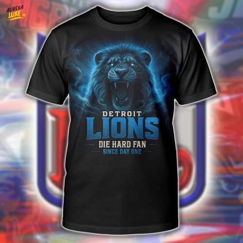 Detroit Lions NFL Team Spirit Black