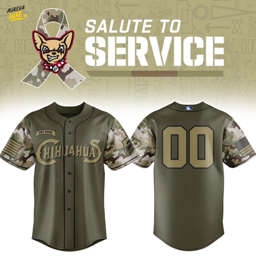 El Paso Chihuahuas 2025 Salute to Service Limited Jerseys El Paso Chihuahuas 2025 Salute to Service Limited Jerseys