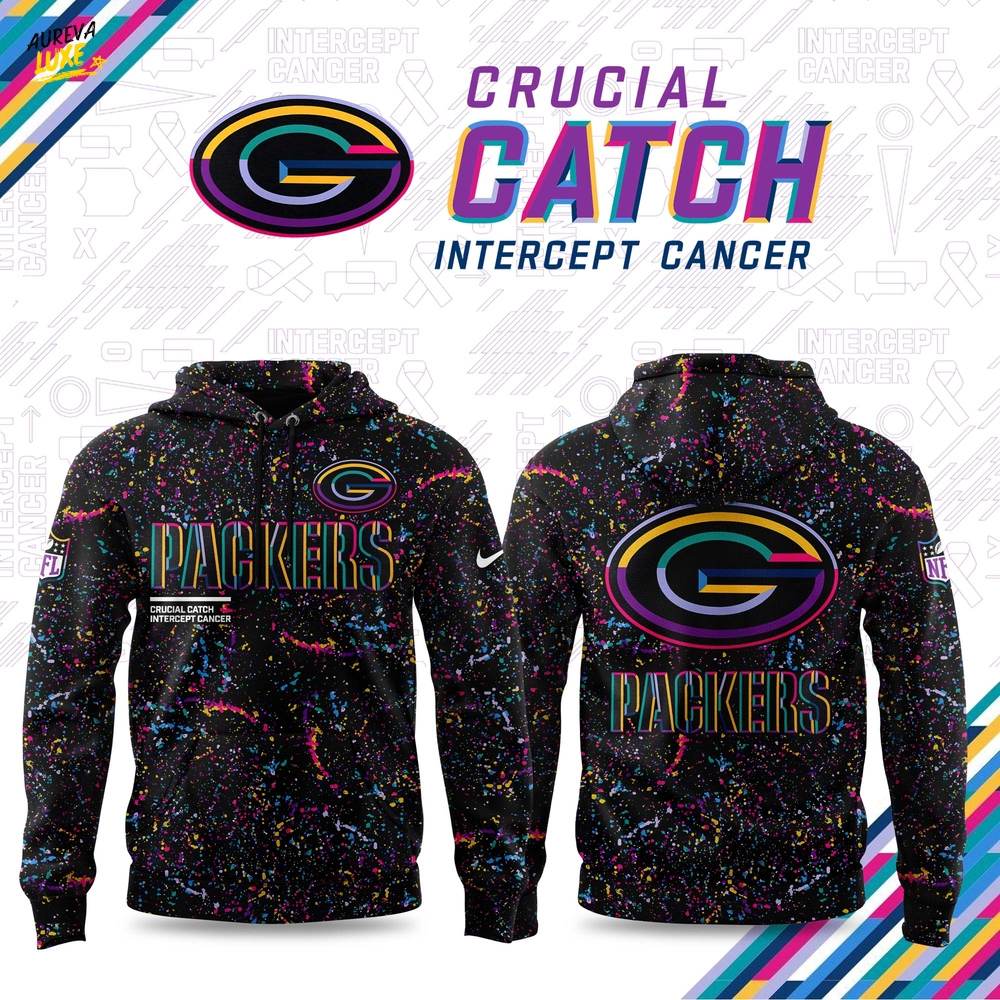 Green Bay Packers Crucial Catch 2025 Limited Hoodie Green Bay Packers Crucial Catch 2025 Limited Hoodie