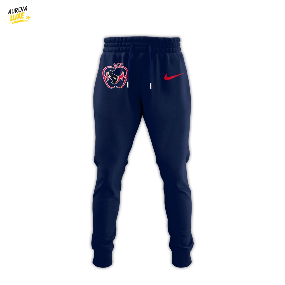 Houston Texans TEACHER NIGHT Hoodie | Jogger | Cap Custom Houston Texans TEACHER NIGHT Hoodie | Jogger | Cap Custom
