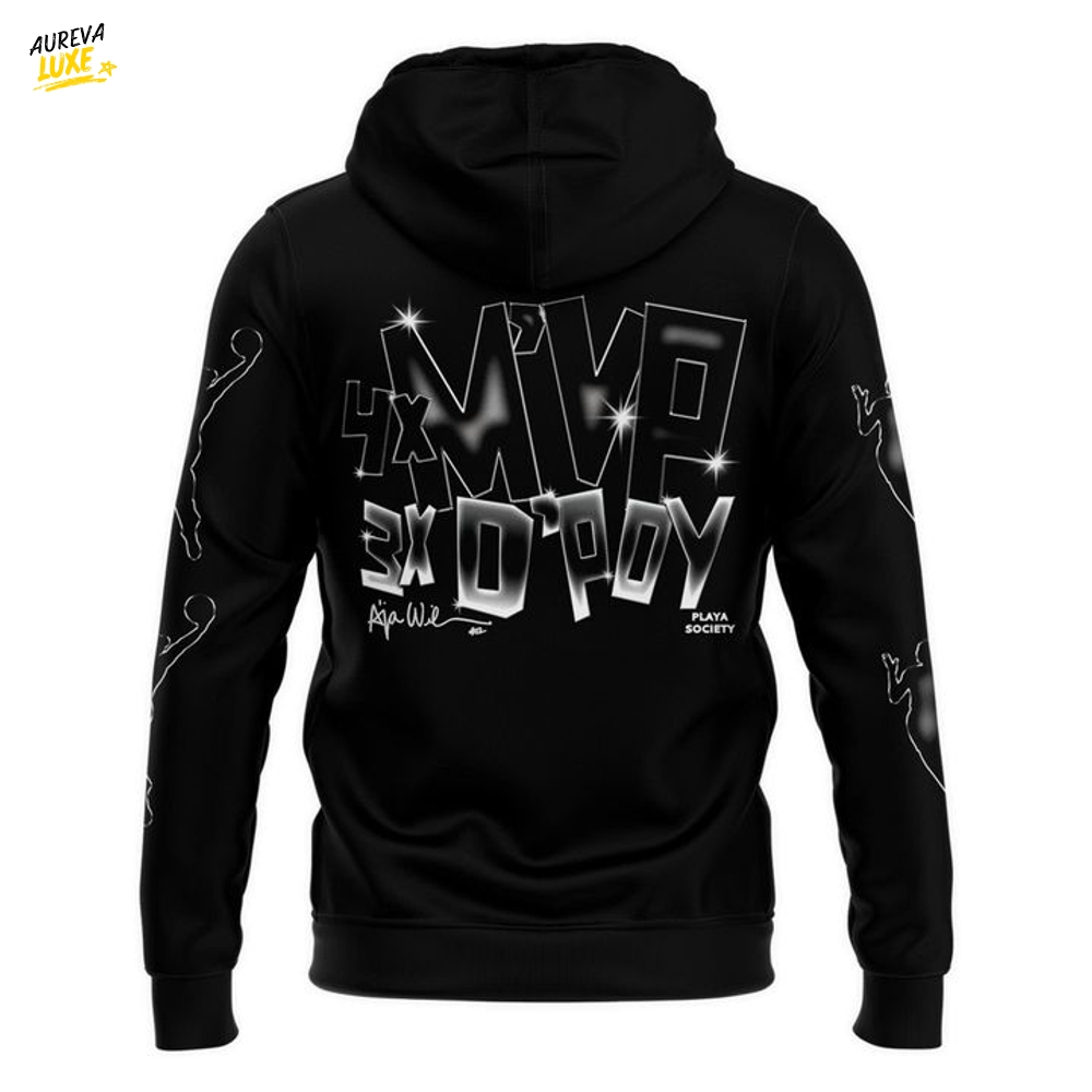 Las Vegas Aces '' A'Ja Wilson MVP ''2025 Black Hoodie Las Vegas Aces '' A'Ja Wilson MVP ''2025 Black Hoodie
