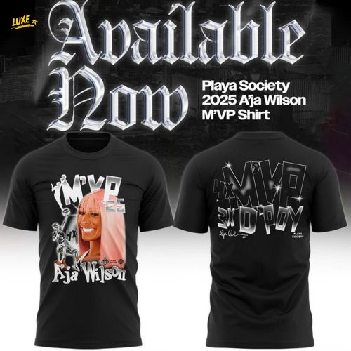 Las Vegas Aces '' A'Ja Wilson MVP ''2025 Black T-Shirt