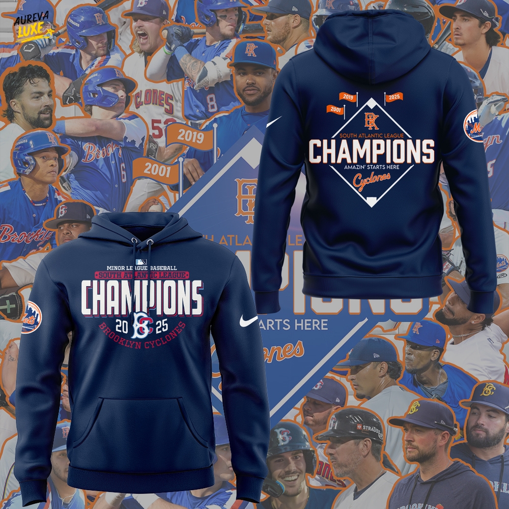 Limited Edition Brooklyn Cyclones x 2025 SAL CHAMPIONS Hoodie Limited Edition Brooklyn Cyclones x 2025 SAL CHAMPIONS Hoodie