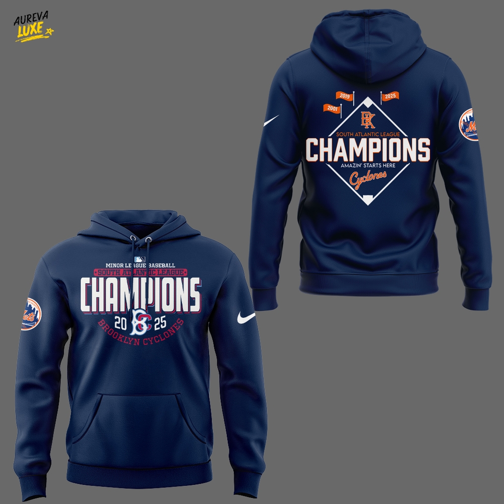 Limited Edition Brooklyn Cyclones x 2025 SAL CHAMPIONS Hoodie Limited Edition Brooklyn Cyclones x 2025 SAL CHAMPIONS Hoodie