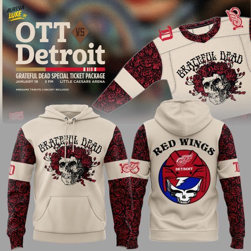 Limited Edition Detroit Red Wings x Grateful Dead Hoodie