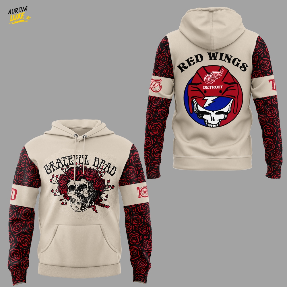 Limited Edition Detroit Red Wings x Grateful Dead Hoodie