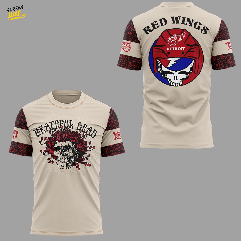 Limited Edition Detroit Red Wings x Grateful Dead TShirt Limited Edition Detroit Red Wings x Grateful Dead TShirt