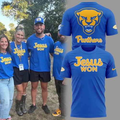 Limited Edition Pitt Football x Jesus Won TShirt