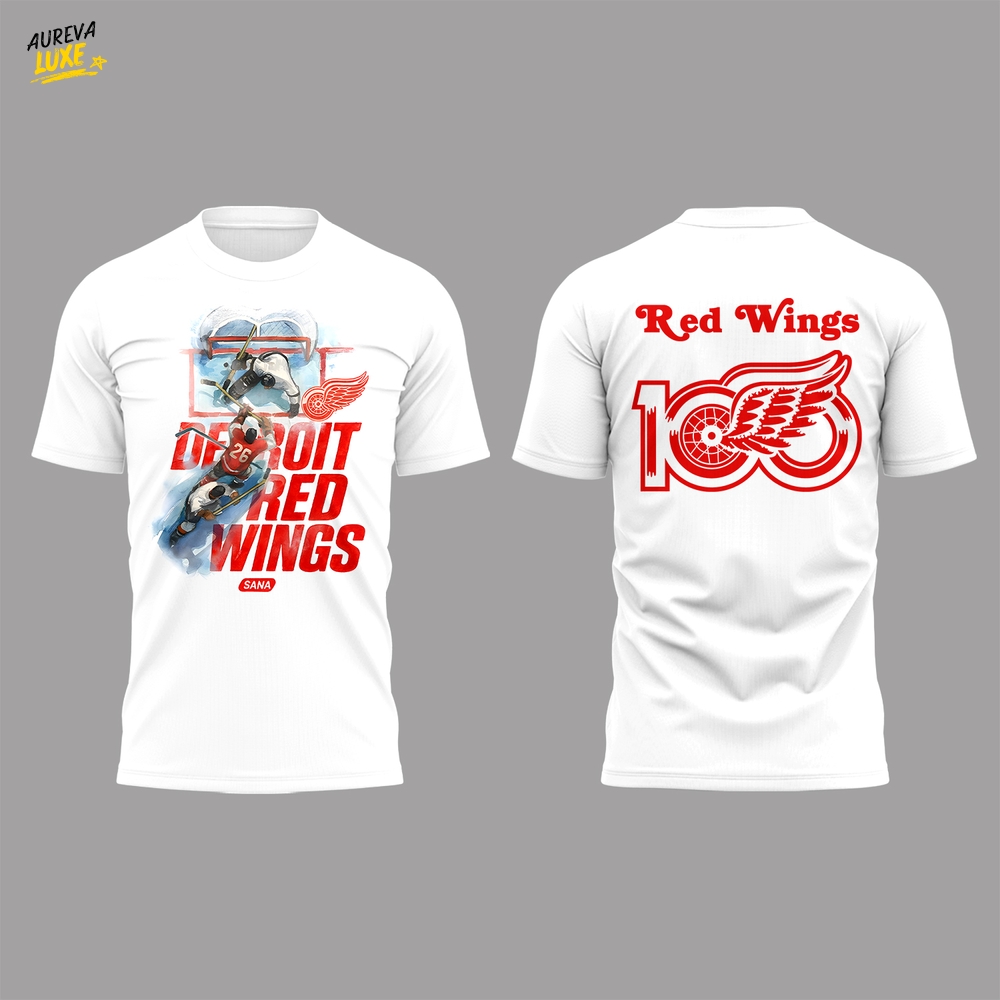Limited Edition SANA × RED WINGS White TShirt Limited Edition SANA × RED WINGS White TShirt