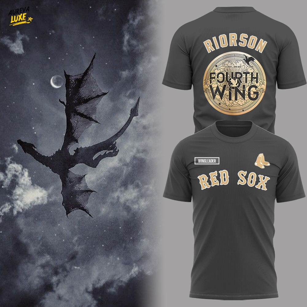 Limited Red Sox x Fourth Wing Night TShirt Limited Red Sox x Fourth Wing Night TShirt