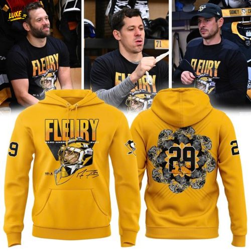 Limited edition Pittsburgh Penguins Yellow Marc-Andre Fleury Hoodie (V2)