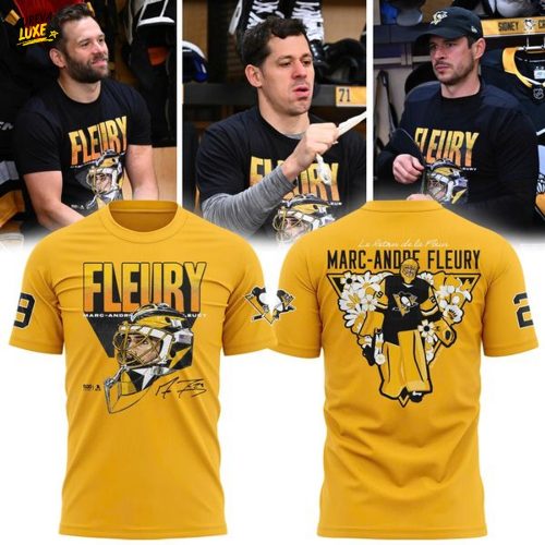 Limited edition Pittsburgh Penguins Yellow Marc-Andre Fleury T-shirt (V1)