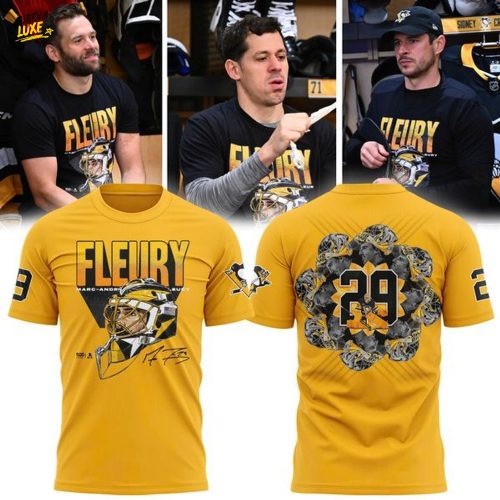 Limited edition Pittsburgh Penguins Yellow Marc-Andre Fleury T-shirt (V2)