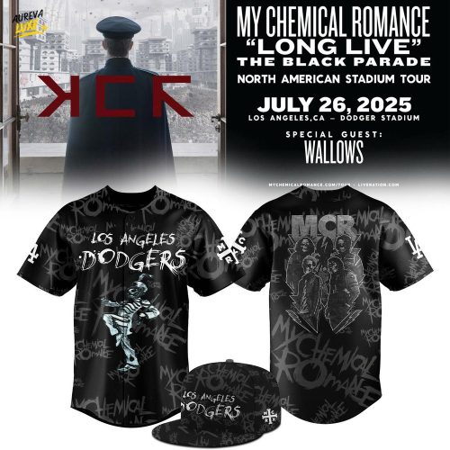 Los Angeles Dodgers x 2025 My Chemical Romance Concert Jersey