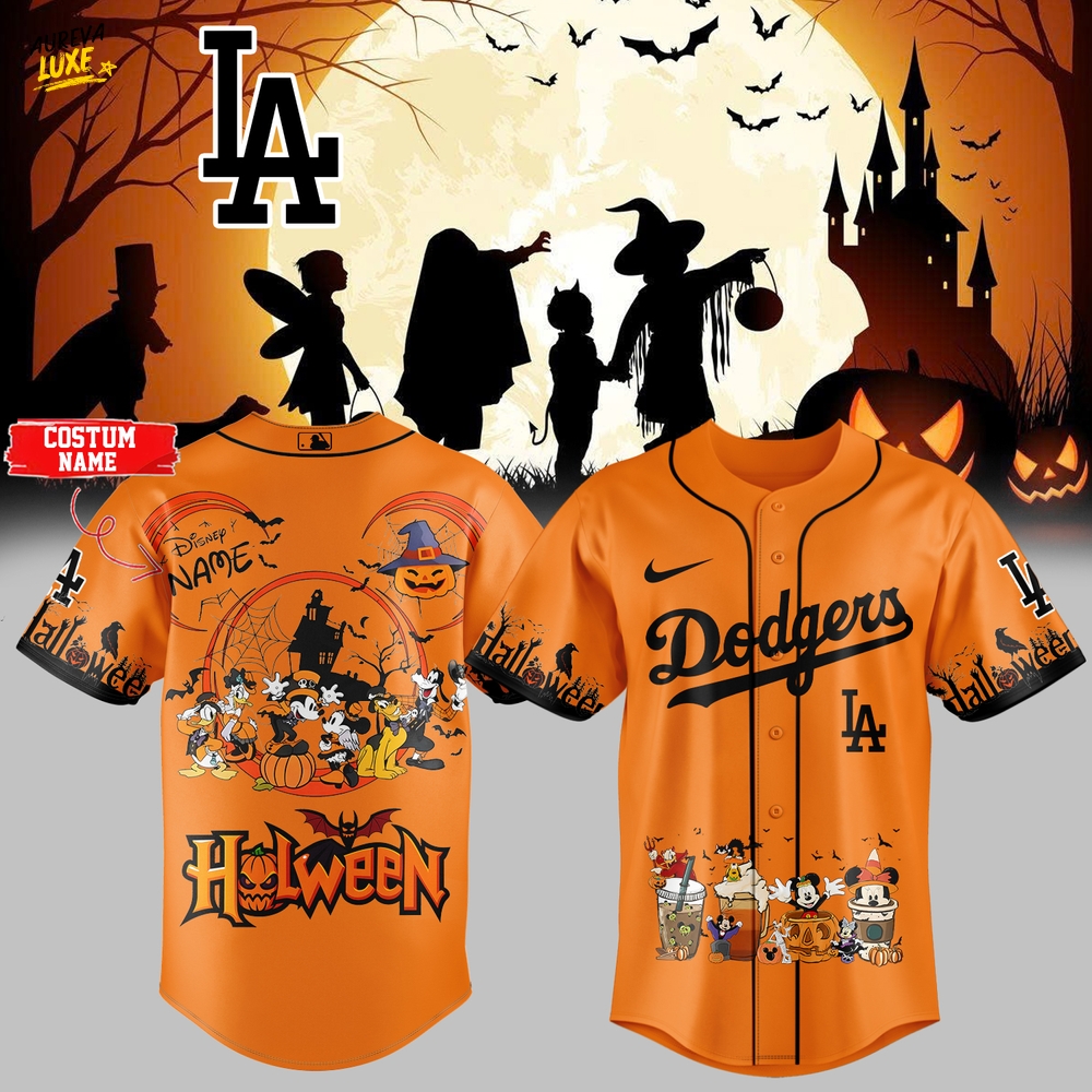 Los Angeles Dodgers x Mickey Halloween – Jersey (Custom Name) Los Angeles Dodgers x Mickey Halloween – Jersey (Custom Name)