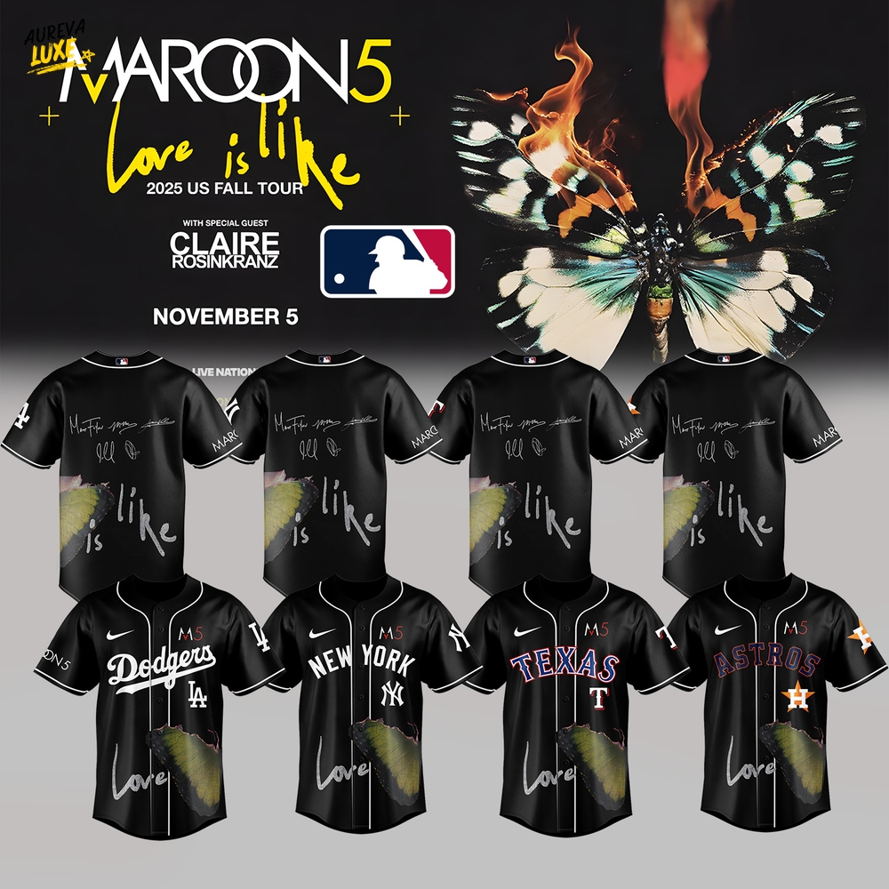 MLB x Maroon 5 Love Is Like Tour Jersey MLB x Maroon 5 Love Is Like Tour Jersey