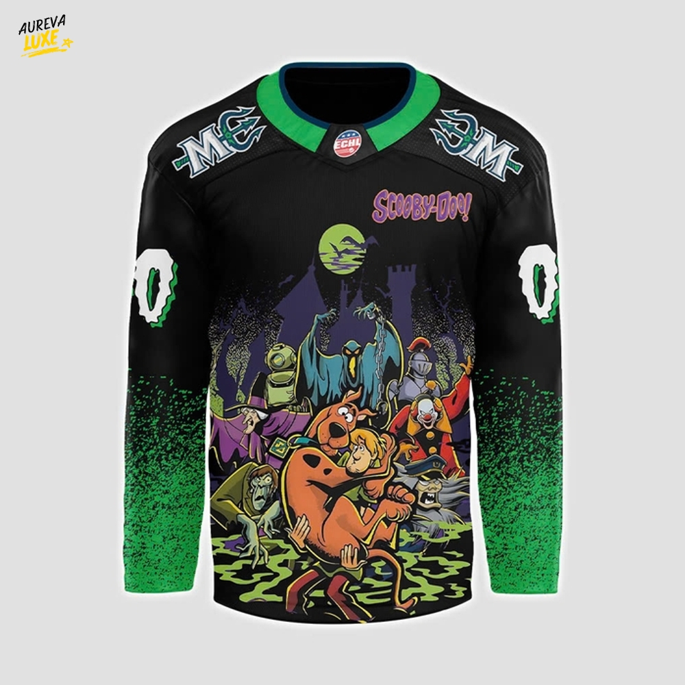 Maine Mariners x ScooBy-Doo Night 2025 Custom Hockey Jersey Maine Mariners x ScooBy-Doo Night 2025 Custom Hockey Jersey