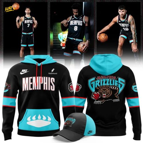 Memphis Grizzlies 25th Anniversary Classic Uniform Release Presented Hoodie