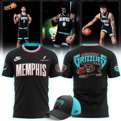 Memphis Grizzlies 25th Anniversary Classic Uniform Release Presented T-Shirt