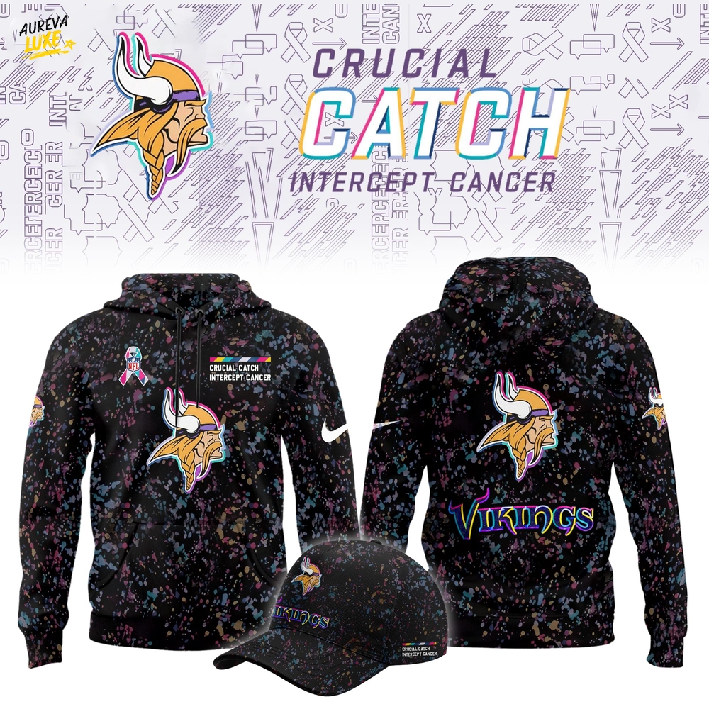 Minnesota Vikings Crucial Catch Limited Hoodie Minnesota Vikings Crucial Catch Limited Hoodie