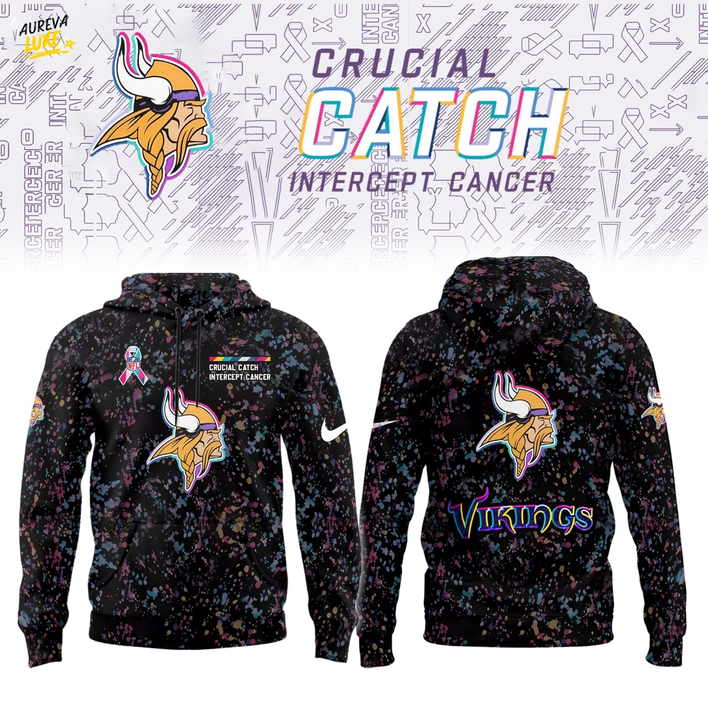 Minnesota Vikings Crucial Catch Limited Hoodie Minnesota Vikings Crucial Catch Limited Hoodie