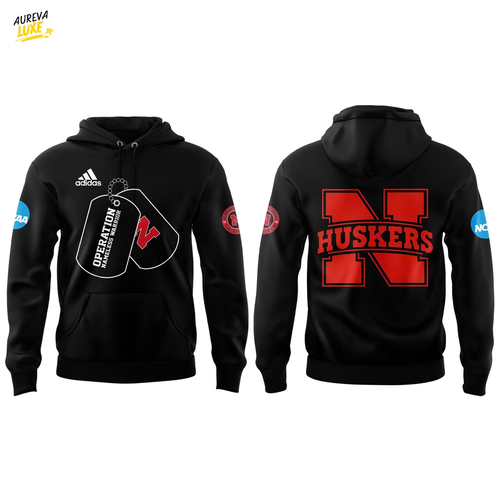 Nebraska Cornhuskers Operation Nameless Warrior Hoodie | Joggers | Cap Limited Edition Nebraska Cornhuskers Operation Nameless Warrior Hoodie | Joggers | Cap Limited Edition