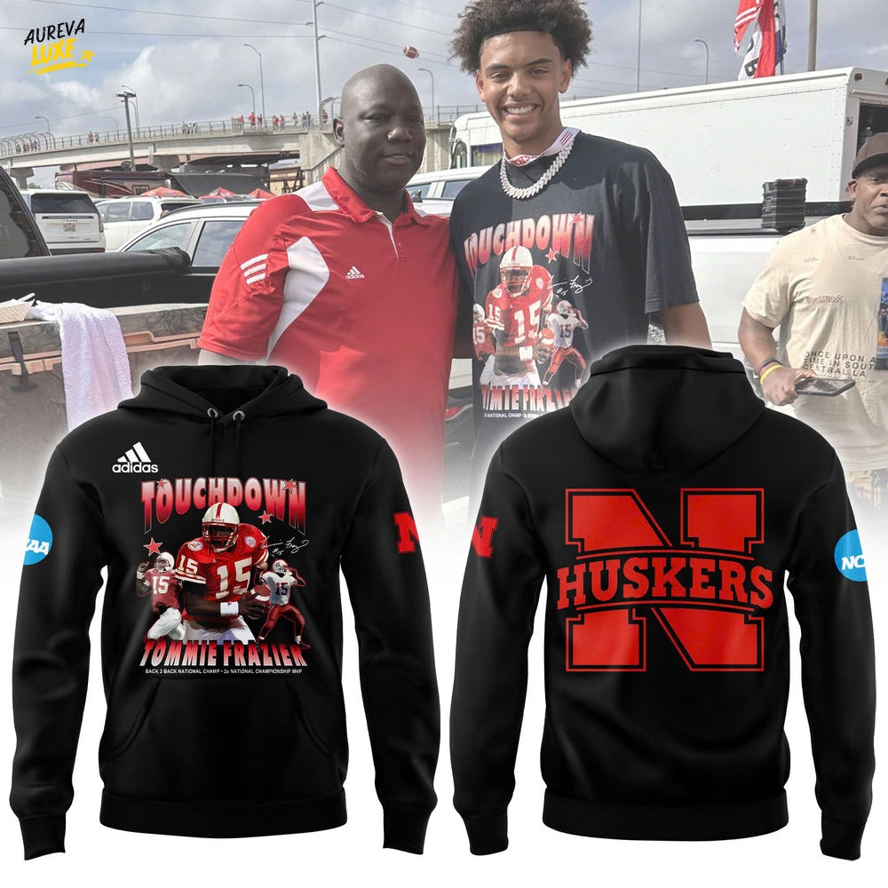 Nebraska Cornhuskers Touchdown Tommie Frazier Hoodie | Joggers | Cap Limited Edition Nebraska Cornhuskers Touchdown Tommie Frazier Hoodie | Joggers | Cap Limited Edition