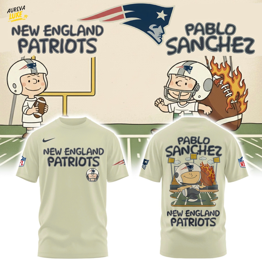 New England Patriots x Pablo Sanchez 3D Tshirt | Joggers | Cap Limited Edition New England Patriots x Pablo Sanchez 3D Tshirt | Joggers | Cap Limited Edition