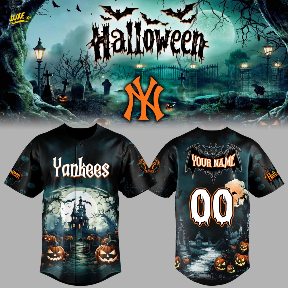 New York Yankees x Halloween Limited Edition-3D Baseball Jersey New York Yankees x Halloween Limited Edition-3D Baseball Jersey