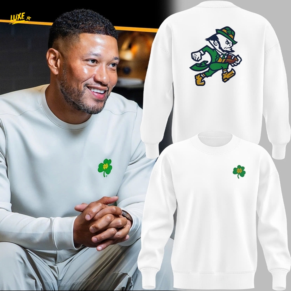 Notre Dame Fighting Irish Coach Marcus Freeman New Logo Special Sweatshirt Notre Dame Fighting Irish Coach Marcus Freeman New Logo Special Sweatshirt