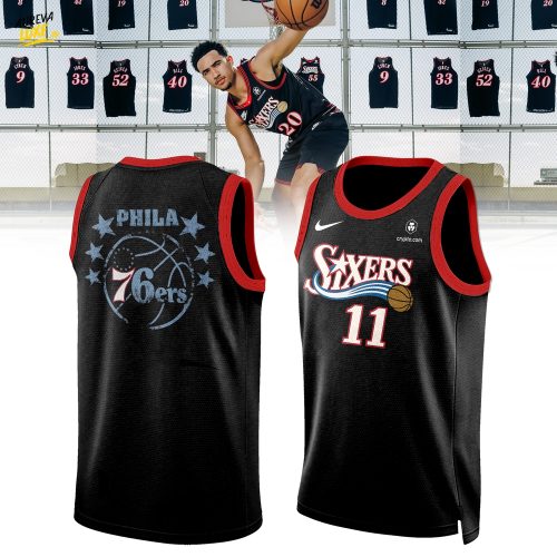 Philadelphia 76ers 2025 Back in Black Uniforms Limited Jersey