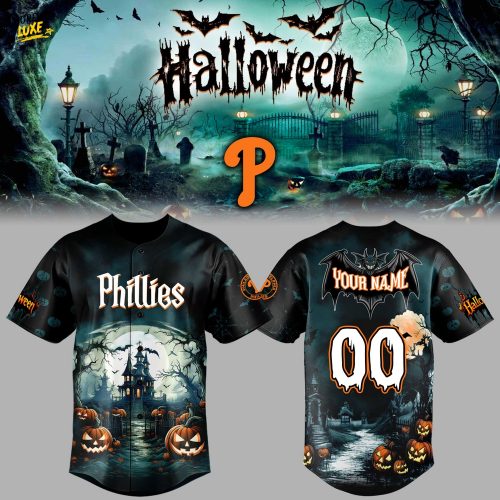 Philadelphia Phillies x Halloween Limited Edition-3D Baseball Jersey