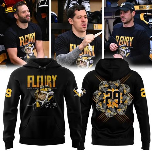 Pittsburgh Penguins Black Marc-Andre Fleury Special Hoodie