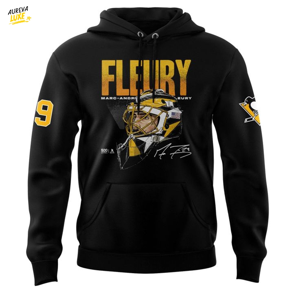 Pittsburgh Penguins Black Marc-Andre Fleury Special Hoodie Pittsburgh Penguins Black Marc-Andre Fleury Special Hoodie