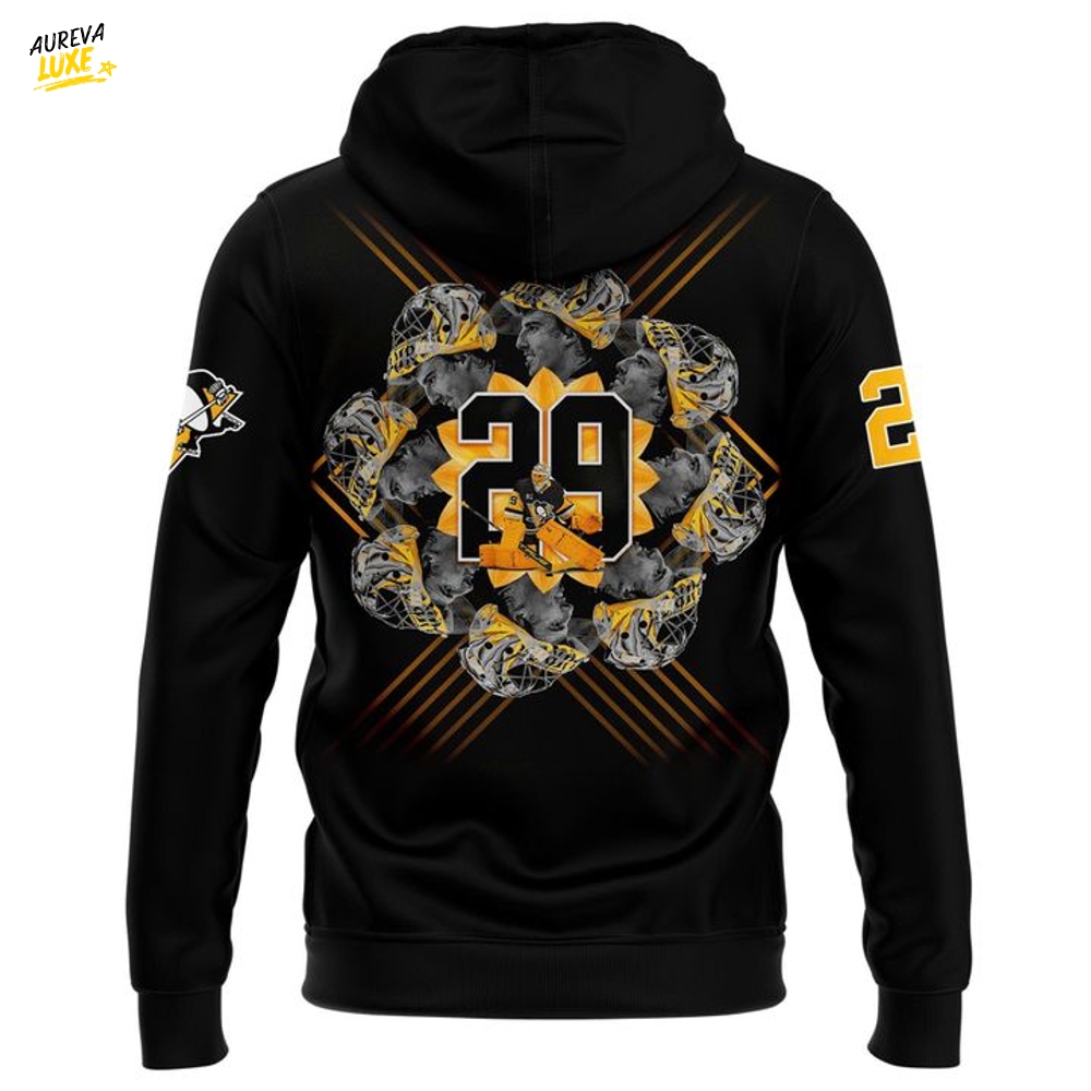 Pittsburgh Penguins Black Marc-Andre Fleury Special Hoodie Pittsburgh Penguins Black Marc-Andre Fleury Special Hoodie