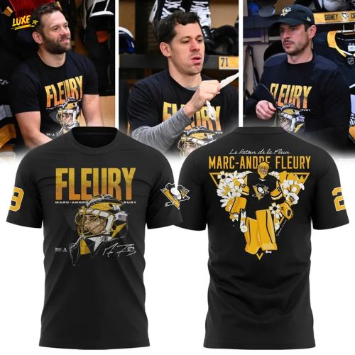 Pittsburgh Penguins Black Marc-Andre Fleury Special T-Shirt