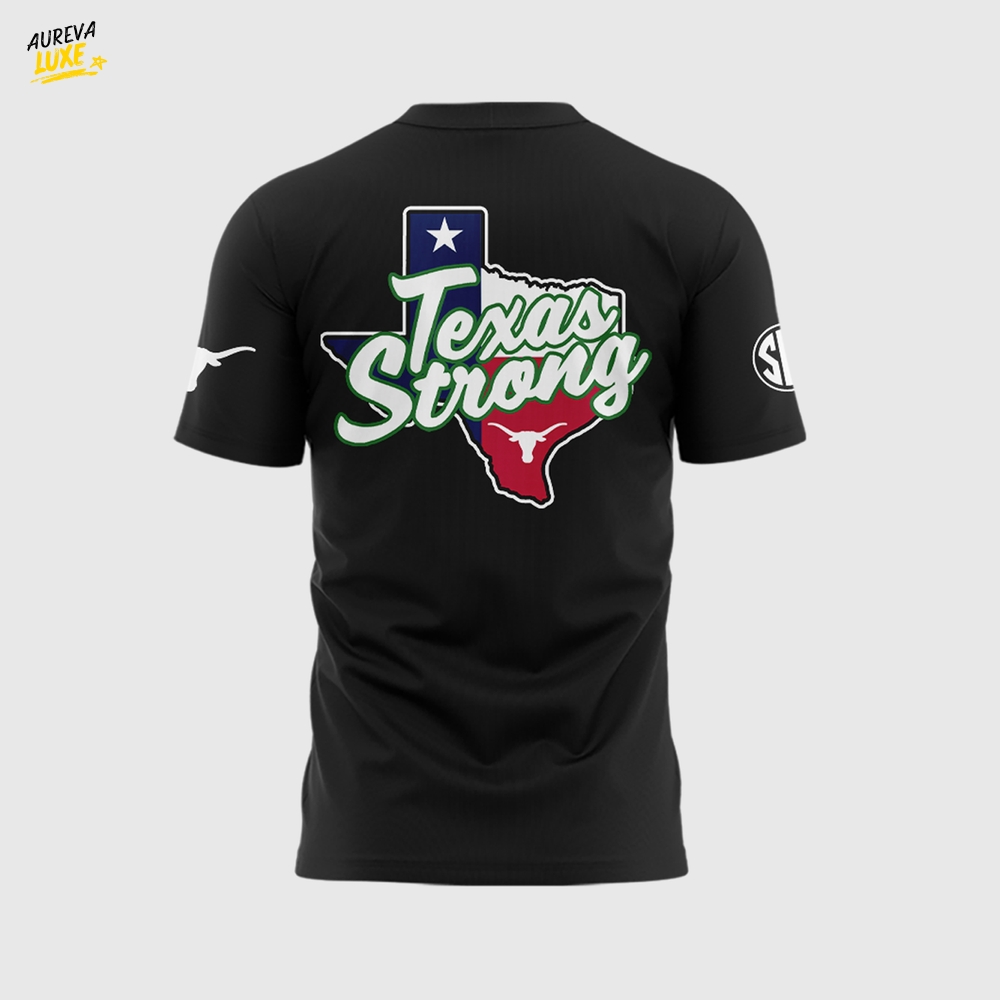 Texas Longhorns Texas Flood 2025 Memorial T-Shirt - Black Texas Longhorns Texas Flood 2025 Memorial T-Shirt - Black