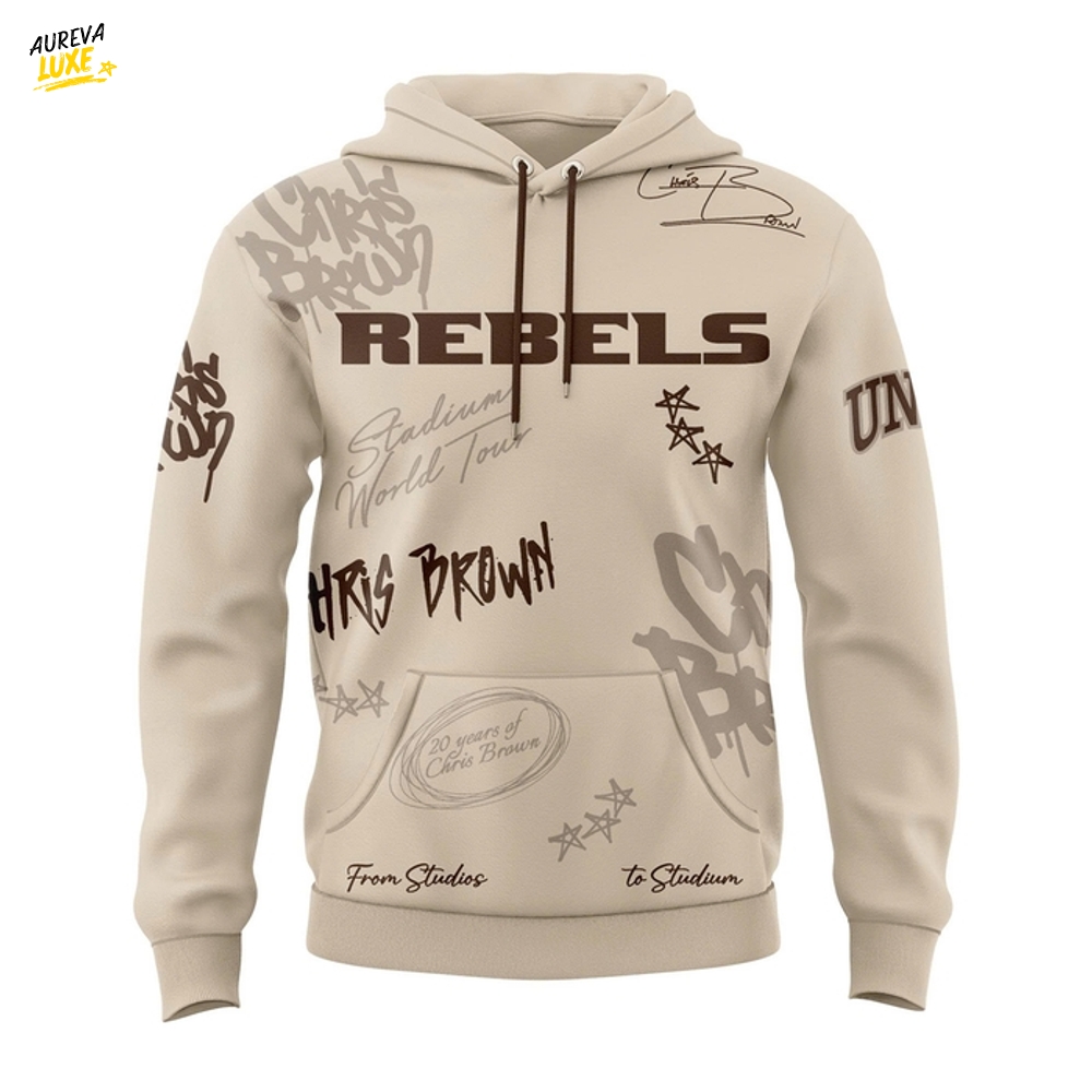 UNLV Rebels x Chris Brown Breezy Bowl XX Tour 2025 Special Hoodie UNLV Rebels x Chris Brown Breezy Bowl XX Tour 2025 Special Hoodie