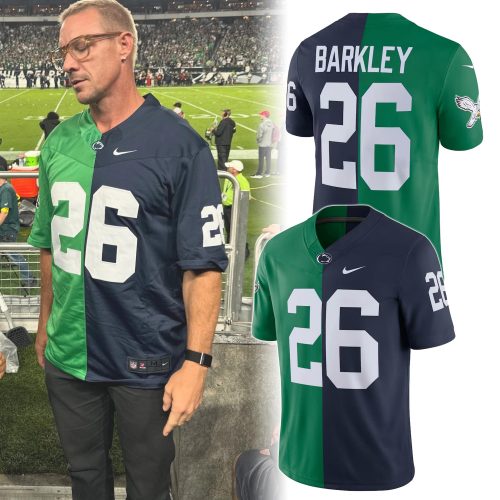 Barkley 26 Philadelphia Eagles x Penn State Nittany Lions Football Jersey