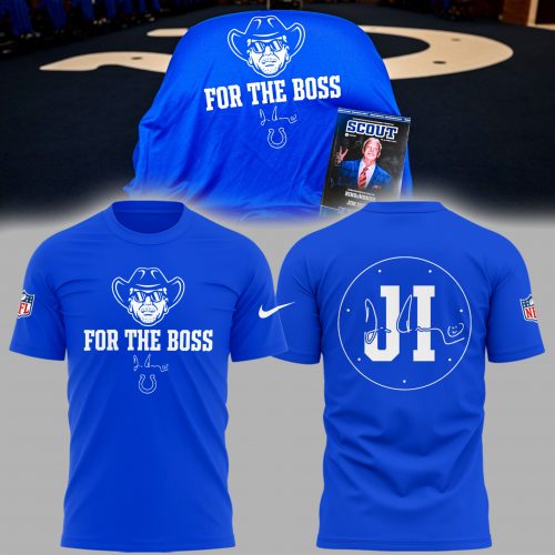 Indianapolis Colts In honor of Jim Ã¢ÂÂFor The BossÃ¢ÂÂ Blue Shirt