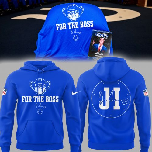 Indianapolis Colts In honor of Jim Ã¢ÂÂFor The BossÃ¢ÂÂ Blue Hoodie, Cap