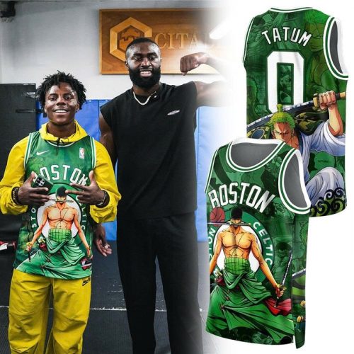 Boston Celtics x Roronoa Zoro One Piece Basketball Jersey