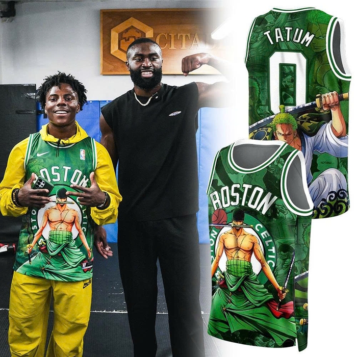 Boston Celtics x Roronoa Zoro One Piece Basketball Jersey