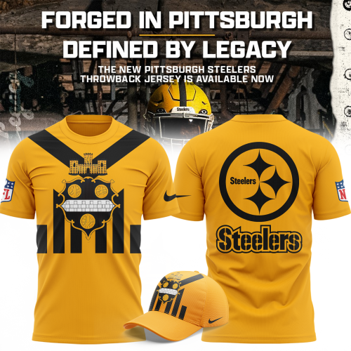 Pittsburgh Steelers Gold Alternate 1933 Throwback Game T-shirt