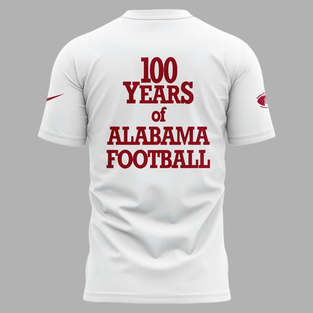 100 Years of Alabama Crimson Tide Football Shirt 2025 - Image 3